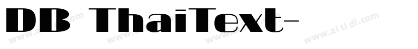DB ThaiText字体转换